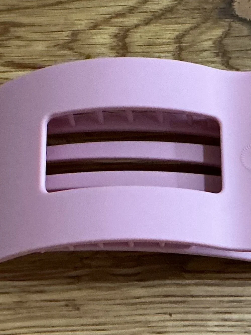 Teleties Large Flat Rectangle Clip - Merry Pinkmas